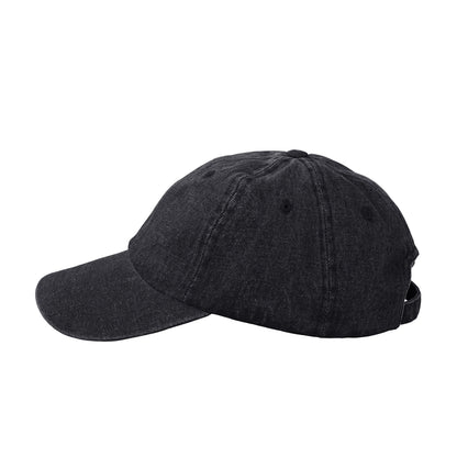 蹄鉄ワンポイント刺繍（小） デニムCAP  3Color T065 black image