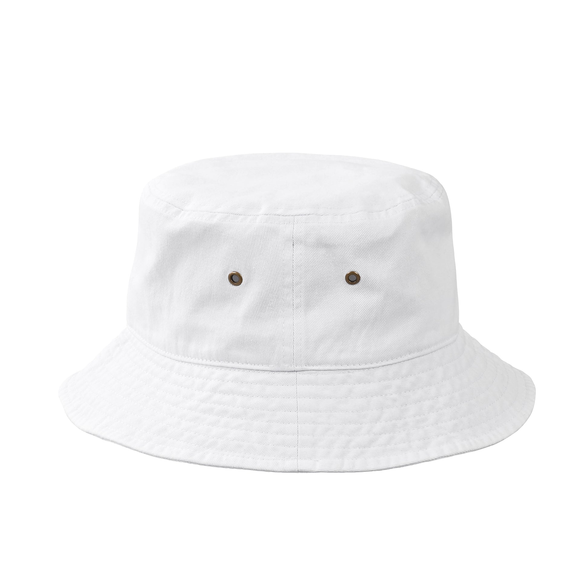 蹄鉄ワンポイント刺繍（小） コットンバケットハット  5Color T066 white image