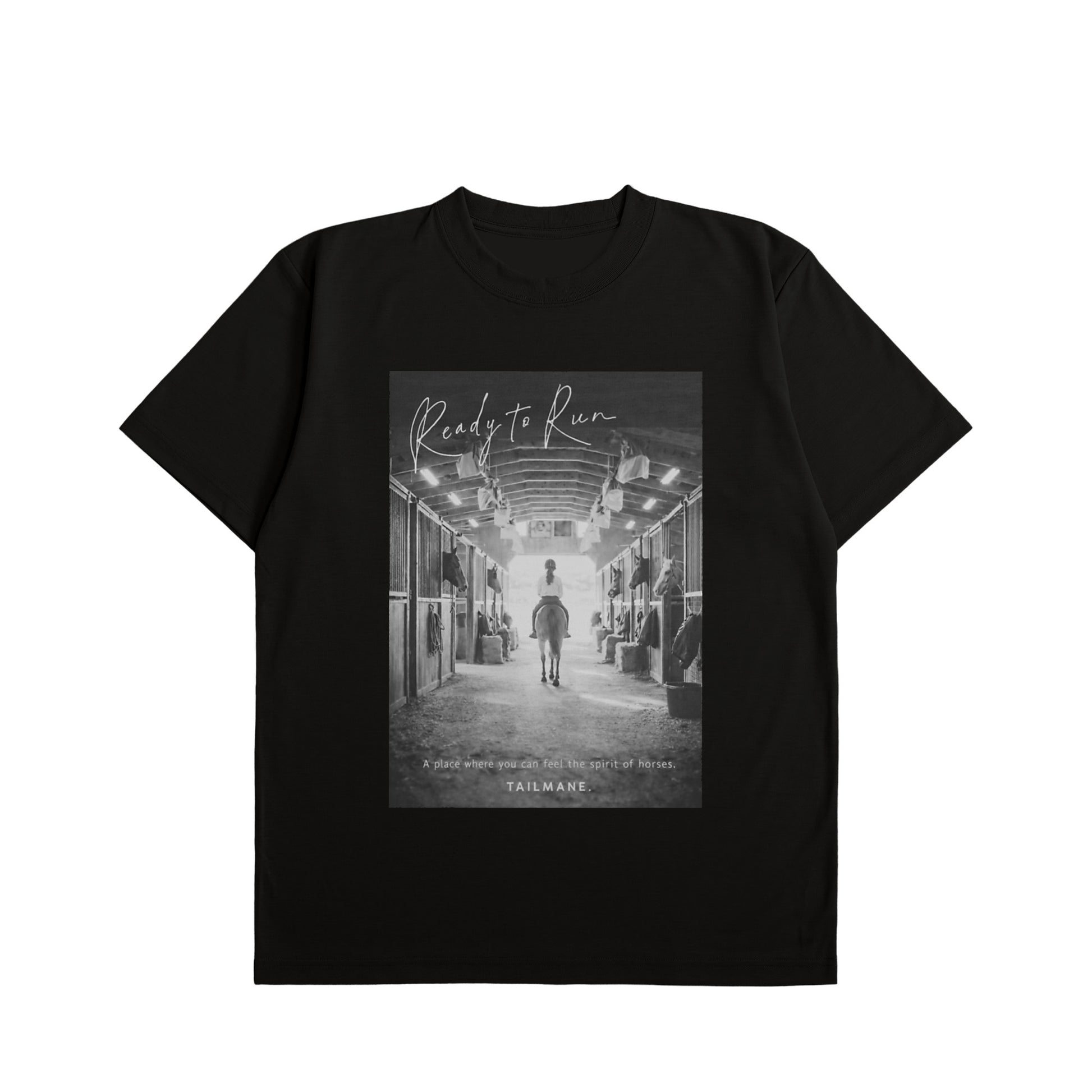 手綱を取るその先へ Dry Heavy Weight 半袖Tシャツ  7Color T063 black image
