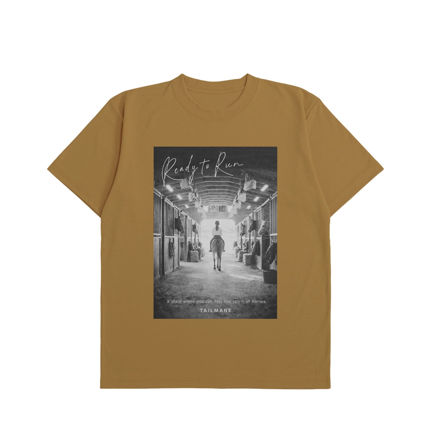 手綱を取るその先へ Dry Heavy Weight 半袖Tシャツ  7Color T063 caramel image