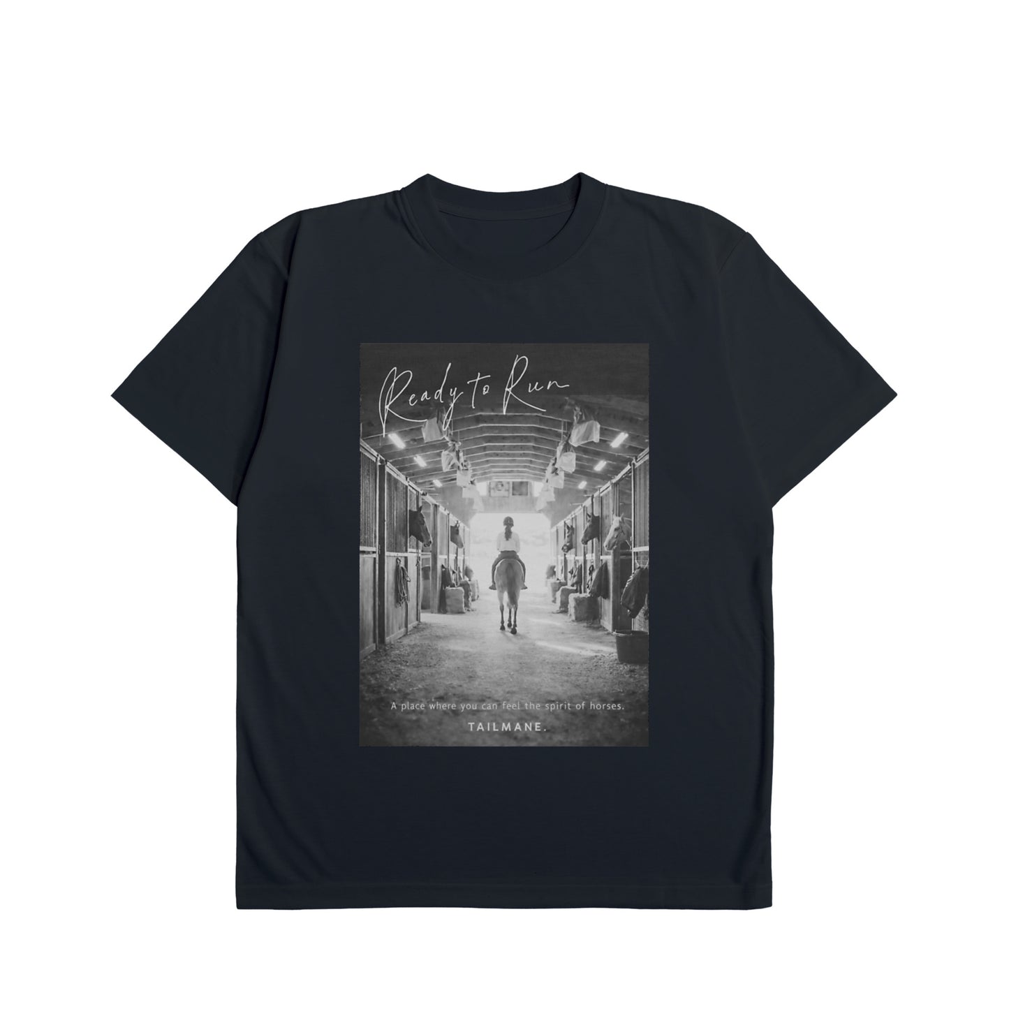 手綱を取るその先へ Dry Heavy Weight 半袖Tシャツ  7Color T063 navy image