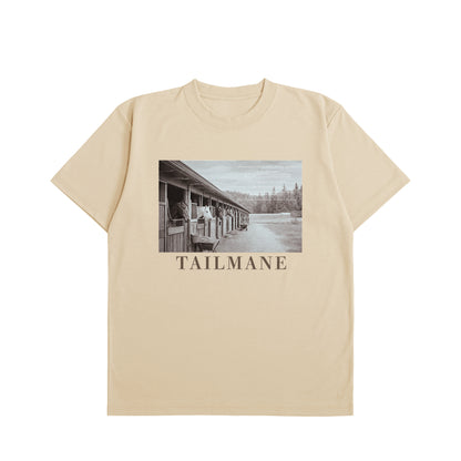 静かな厩舎の朝 Dry Heavy Weight 半袖Tシャツ  7Color T064 nuts image
