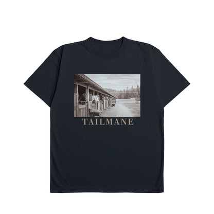 静かな厩舎の朝 Dry Heavy Weight 半袖Tシャツ  7Color T064 navy image