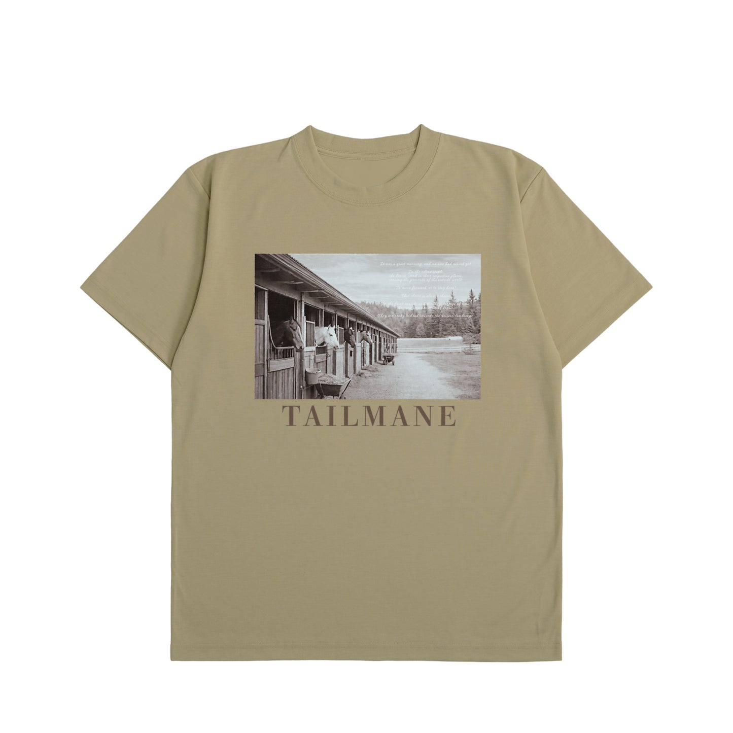 静かな厩舎の朝 Dry Heavy Weight 半袖Tシャツ  7Color T064 pistachio image