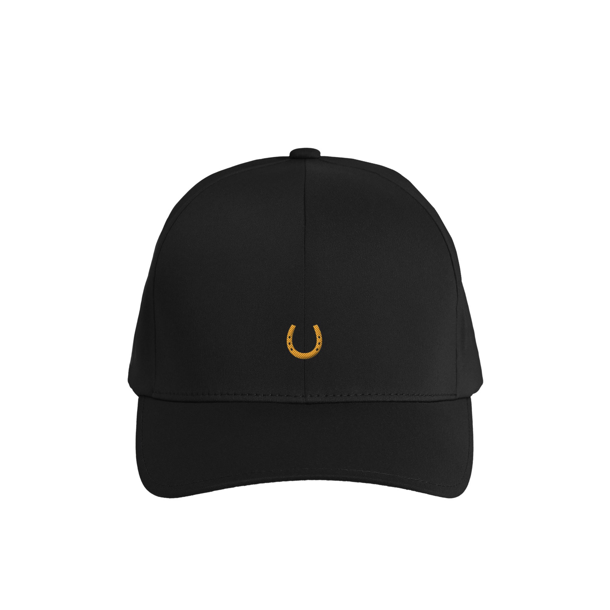 蹄鉄ワンポイント刺繍 シームレスCAP  6Color T065 black image