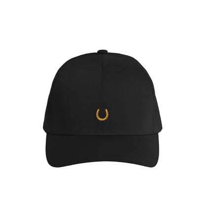 蹄鉄ワンポイント刺繍 シームレスCAP  6Color T065 black image