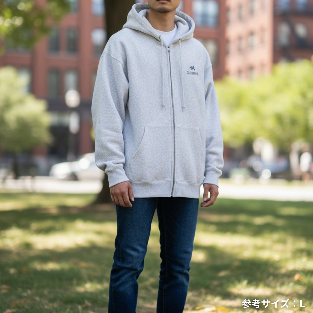 HORSE RIDING CLUB 2 裏起毛ZIPパーカー （刺繍ロゴ入り） 4Color T059