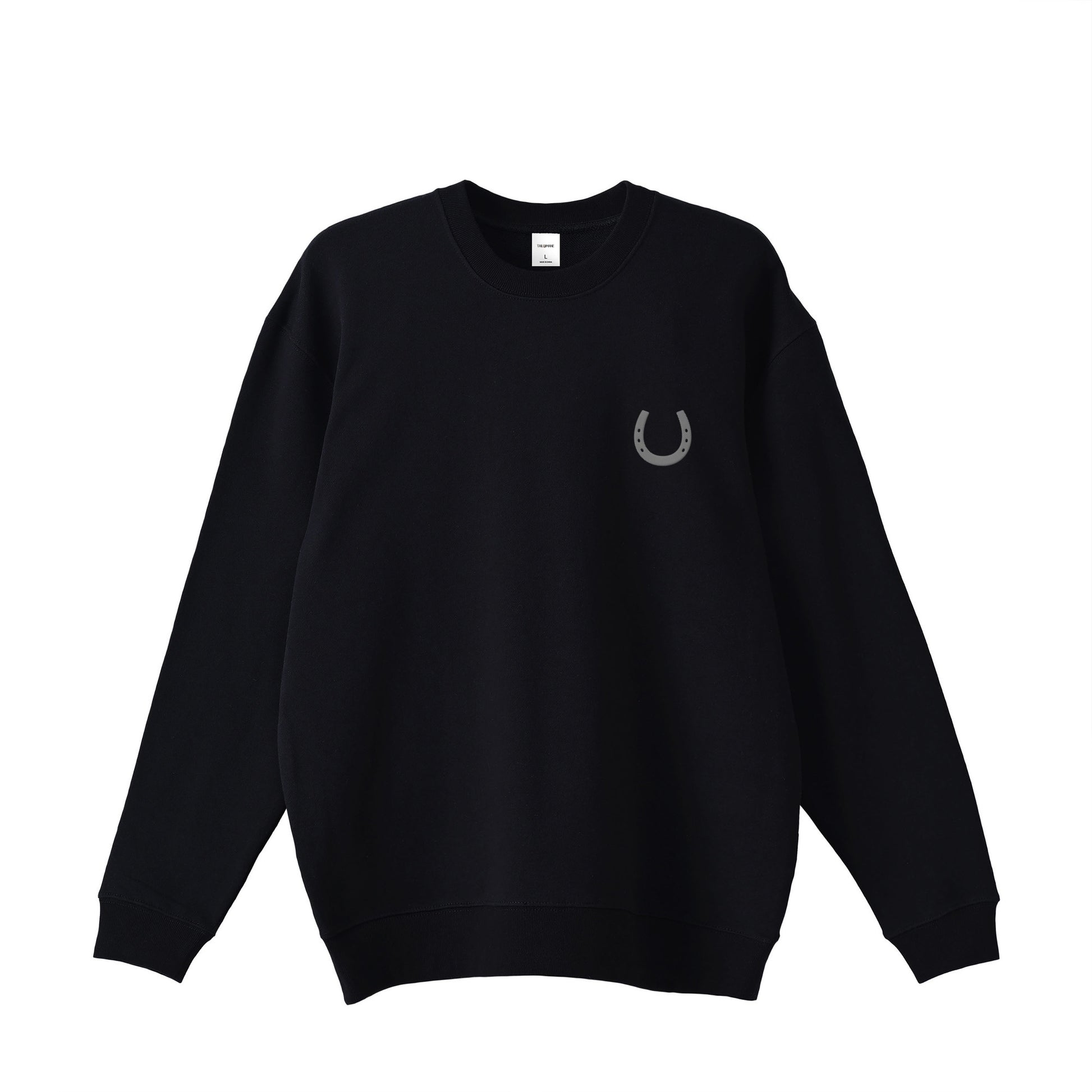 ホースシュー刺繍　SWEAT　全3色 T010 black image