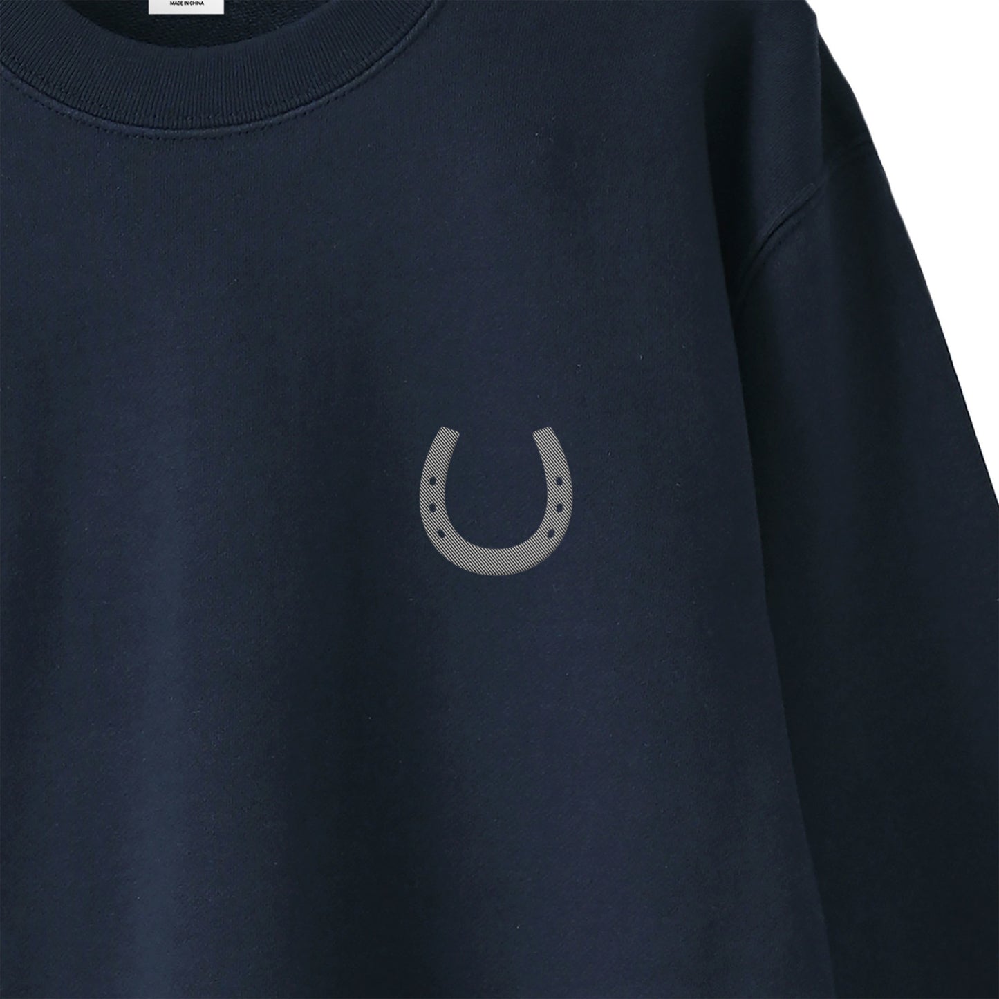 ホースシュー刺繍　SWEAT　全3色 T010 navy image