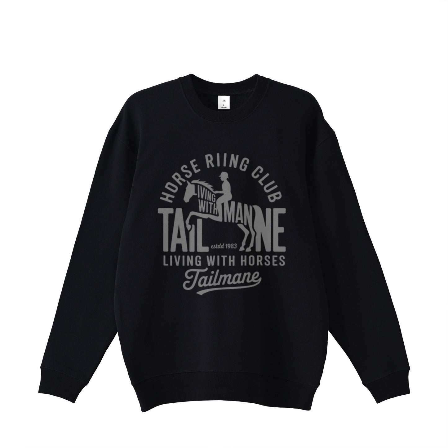 HORSE RIDING CLUB 1 スウェット  4Color T062 black image