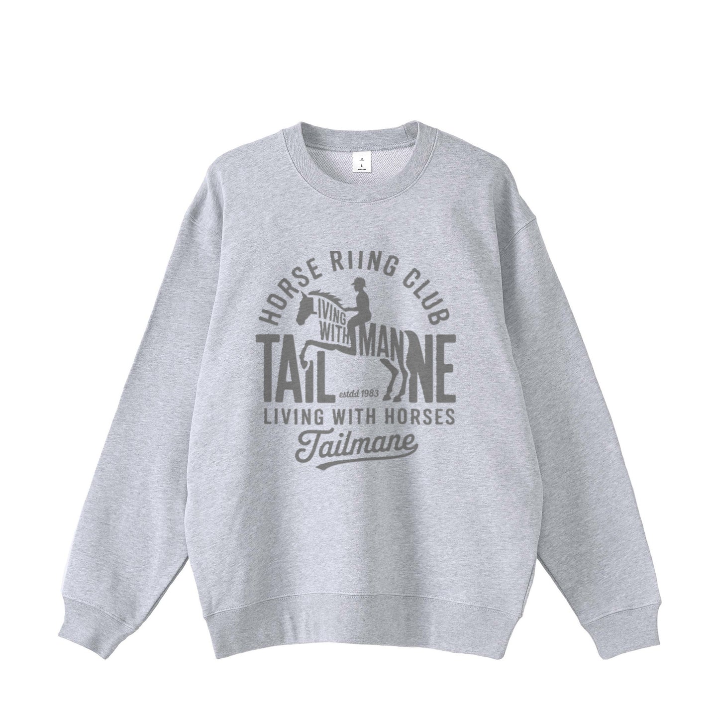 HORSE RIDING CLUB 1 スウェット  4Color T062 gray image