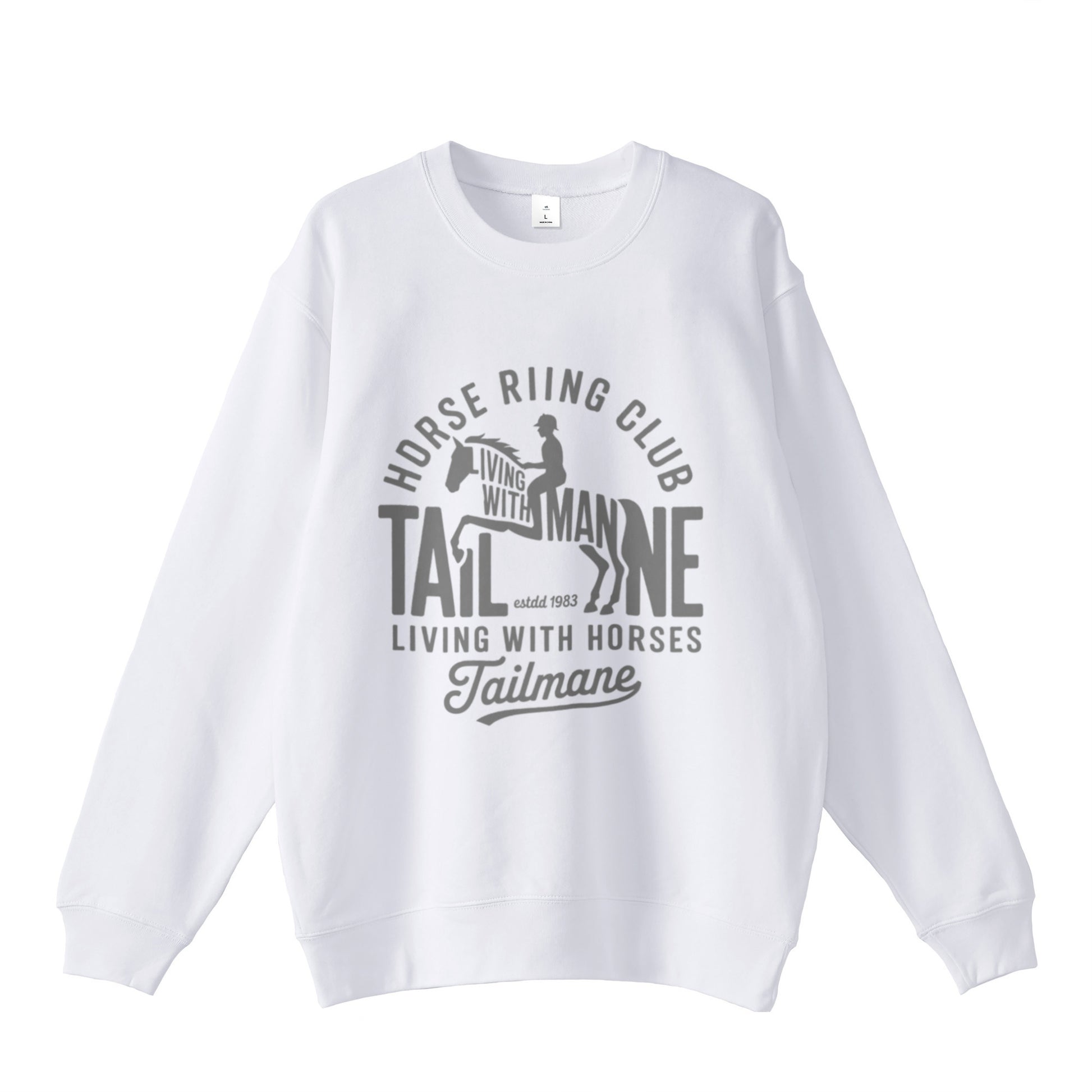 HORSE RIDING CLUB 1 スウェット  4Color T062 white image