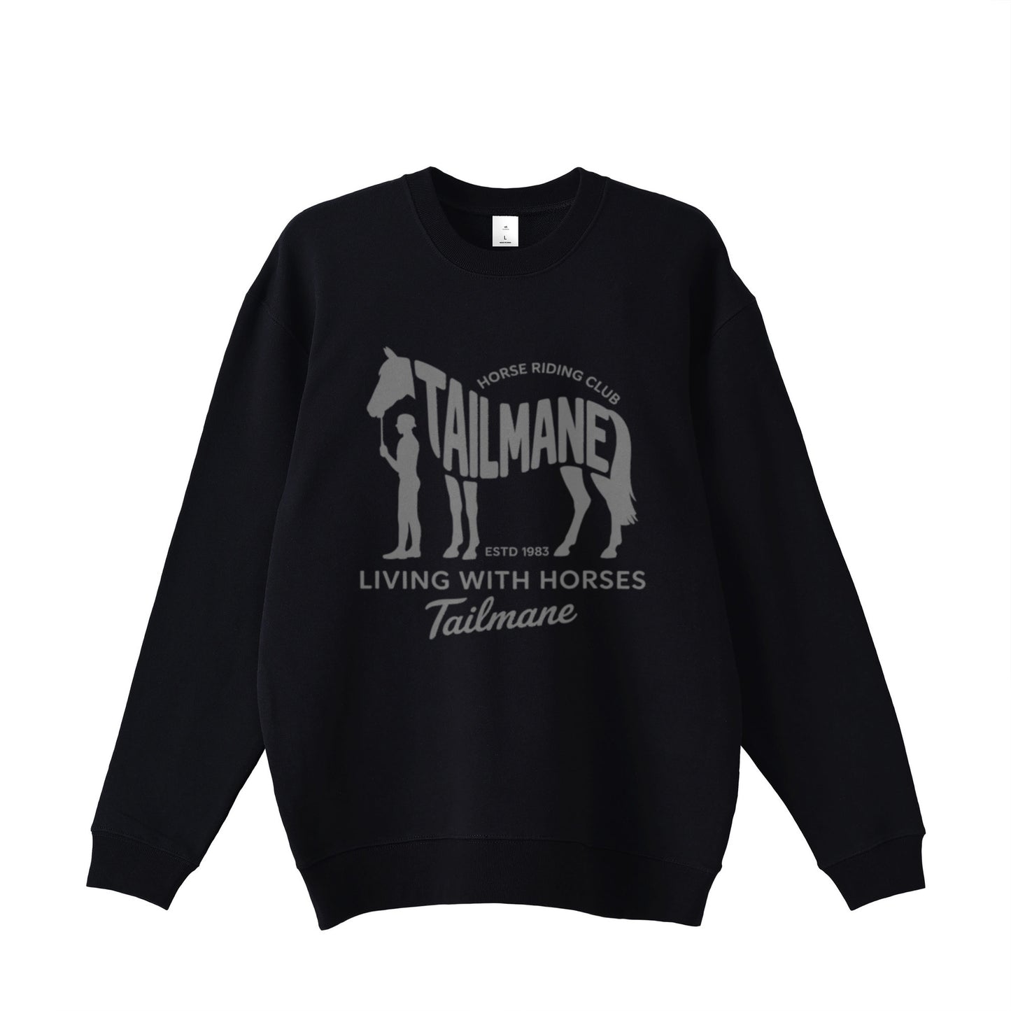 HORSE RIDING CLUB 2 裏パイルスウェット  4Color T061 black image