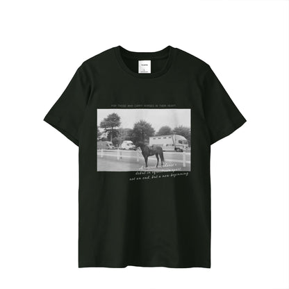 HORSE TRAILER JOURNEY 　SHORT TEE　全3色　T012 black image