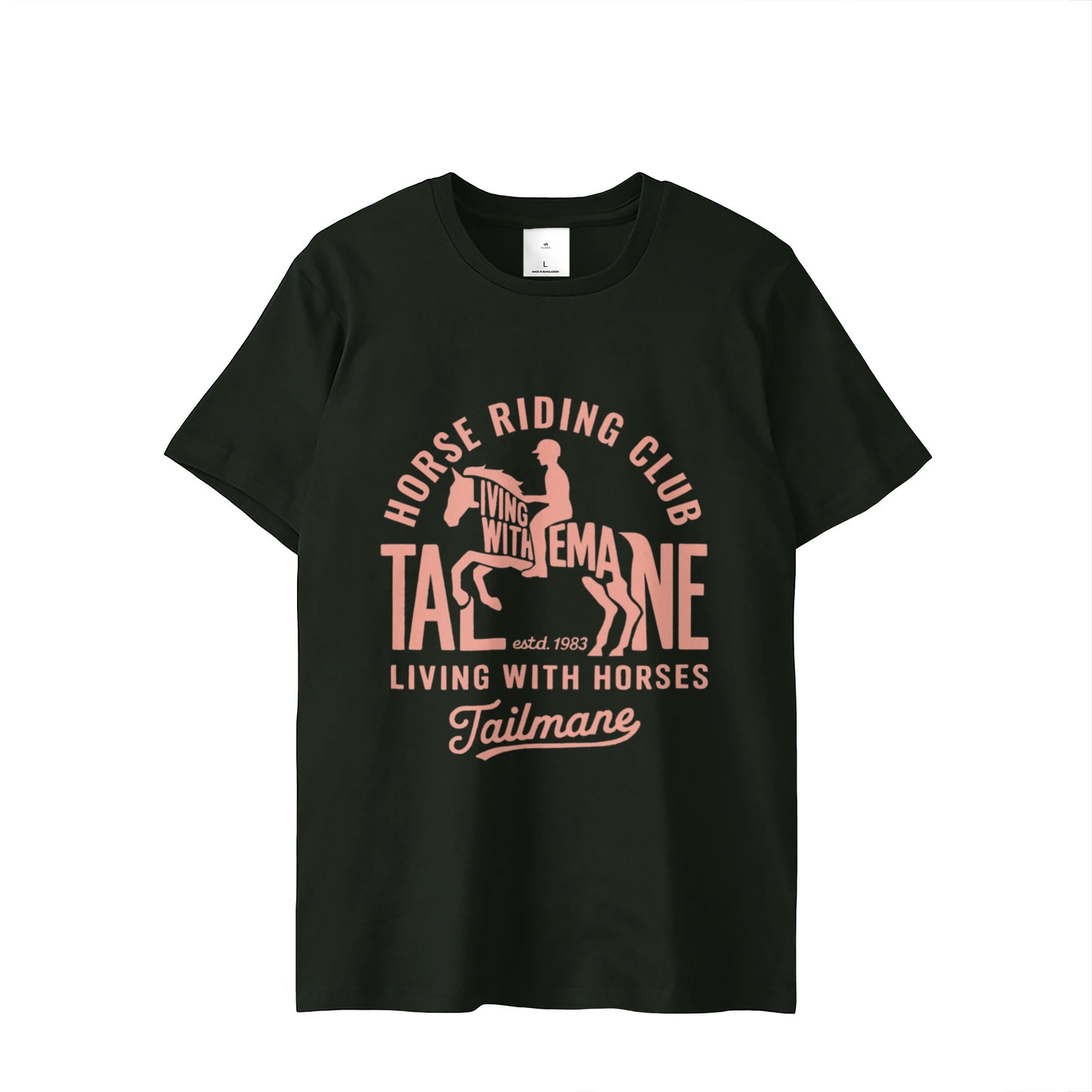HORSE RIDING CLUB 半袖Tシャツ（スリム）   T069 black image