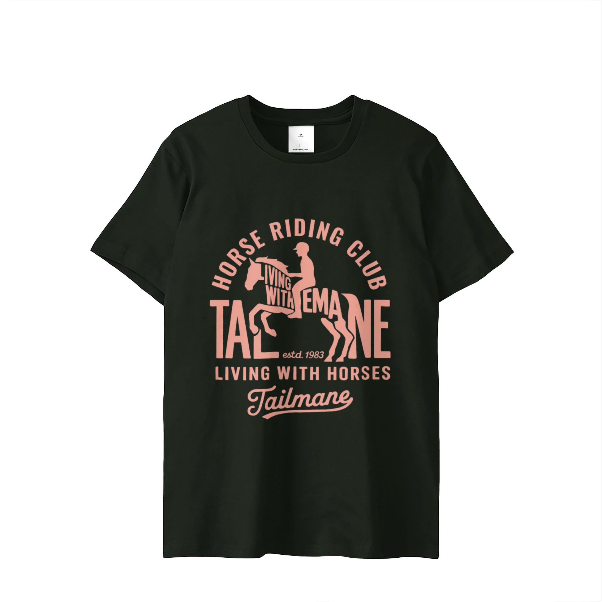 HORSE RIDING CLUB 半袖Tシャツ（スリム）   T069 black image
