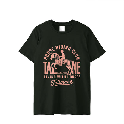 HORSE RIDING CLUB 半袖Tシャツ（スリム）   T069 black image