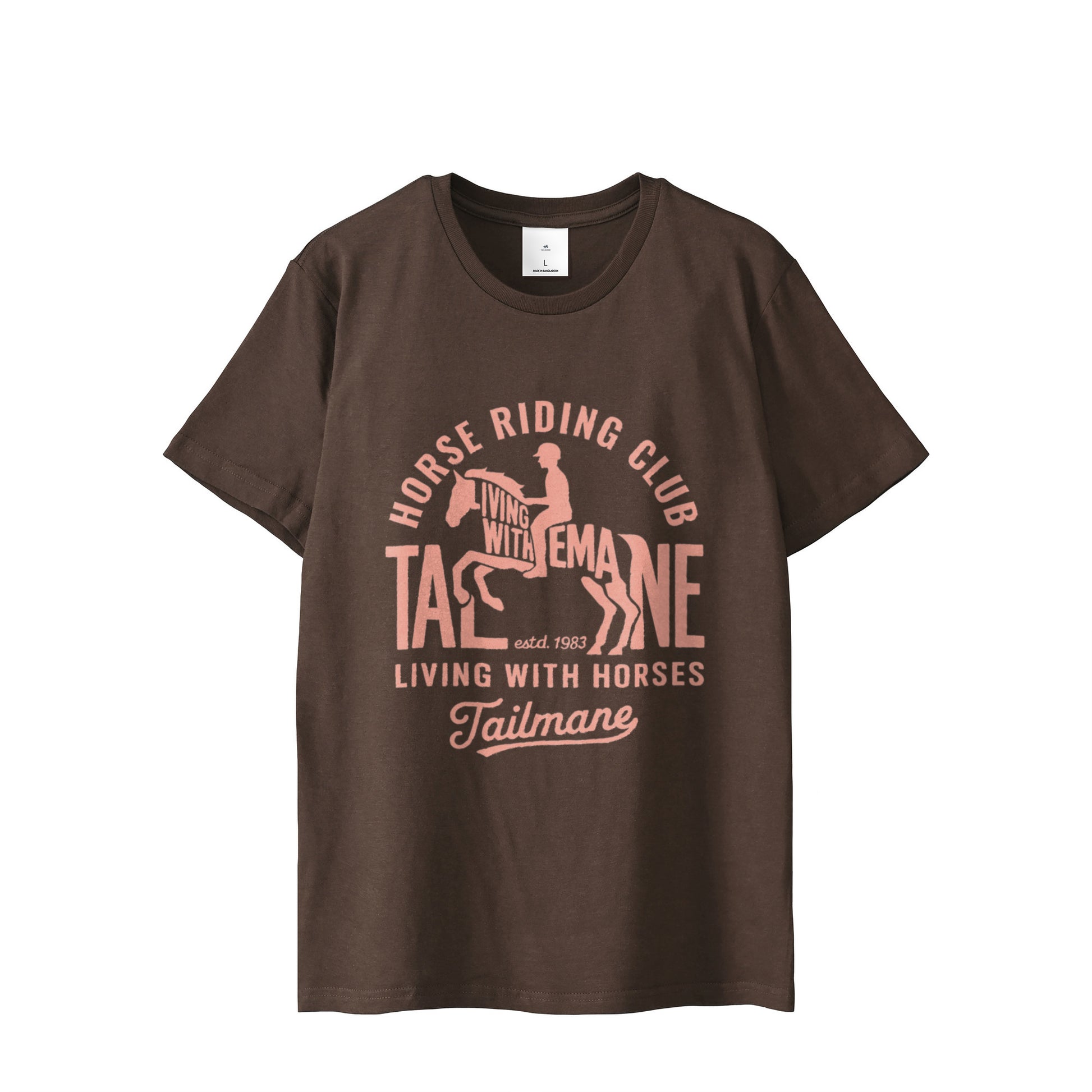HORSE RIDING CLUB 半袖Tシャツ（スリム）   T069 brown image