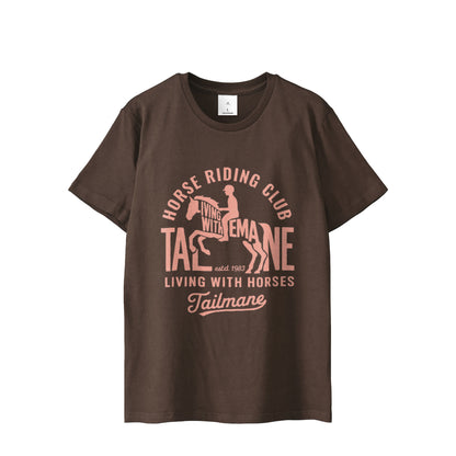 HORSE RIDING CLUB 半袖Tシャツ（スリム）   T069 brown image