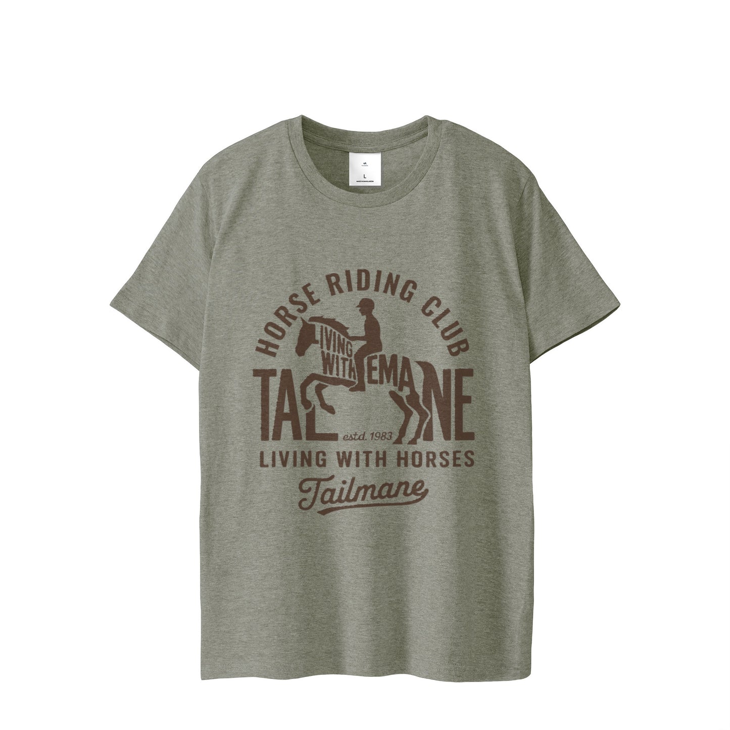 HORSE RIDING CLUB 半袖Tシャツ（スリム）   T069 gray image