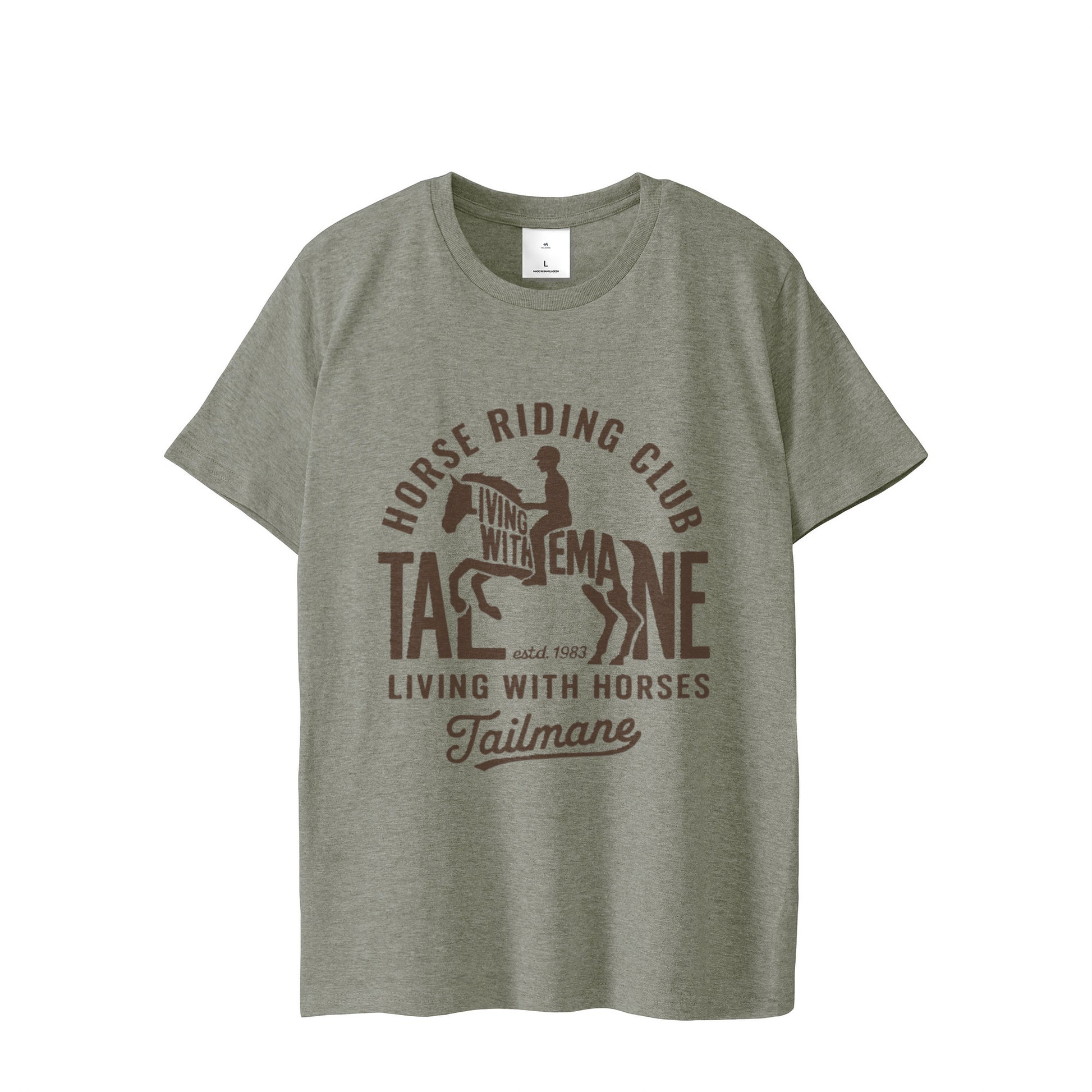 HORSE RIDING CLUB 半袖Tシャツ（スリム）   T069 gray image