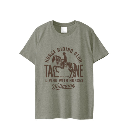 HORSE RIDING CLUB 半袖Tシャツ（スリム）   T069 gray image