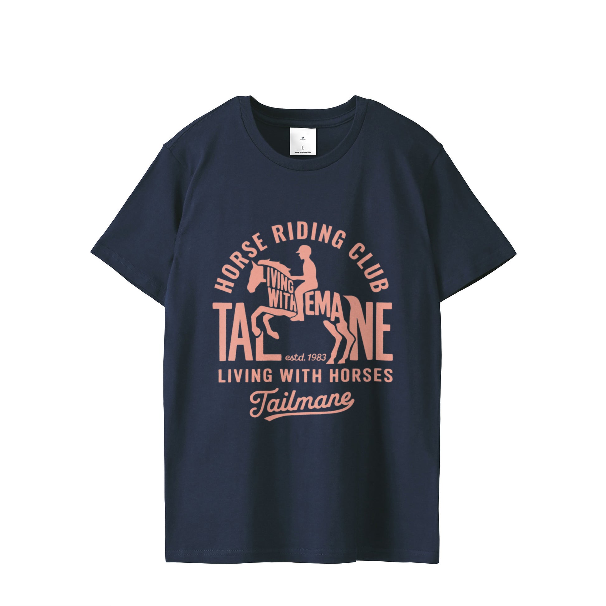 HORSE RIDING CLUB 半袖Tシャツ（スリム）   T069 navy image