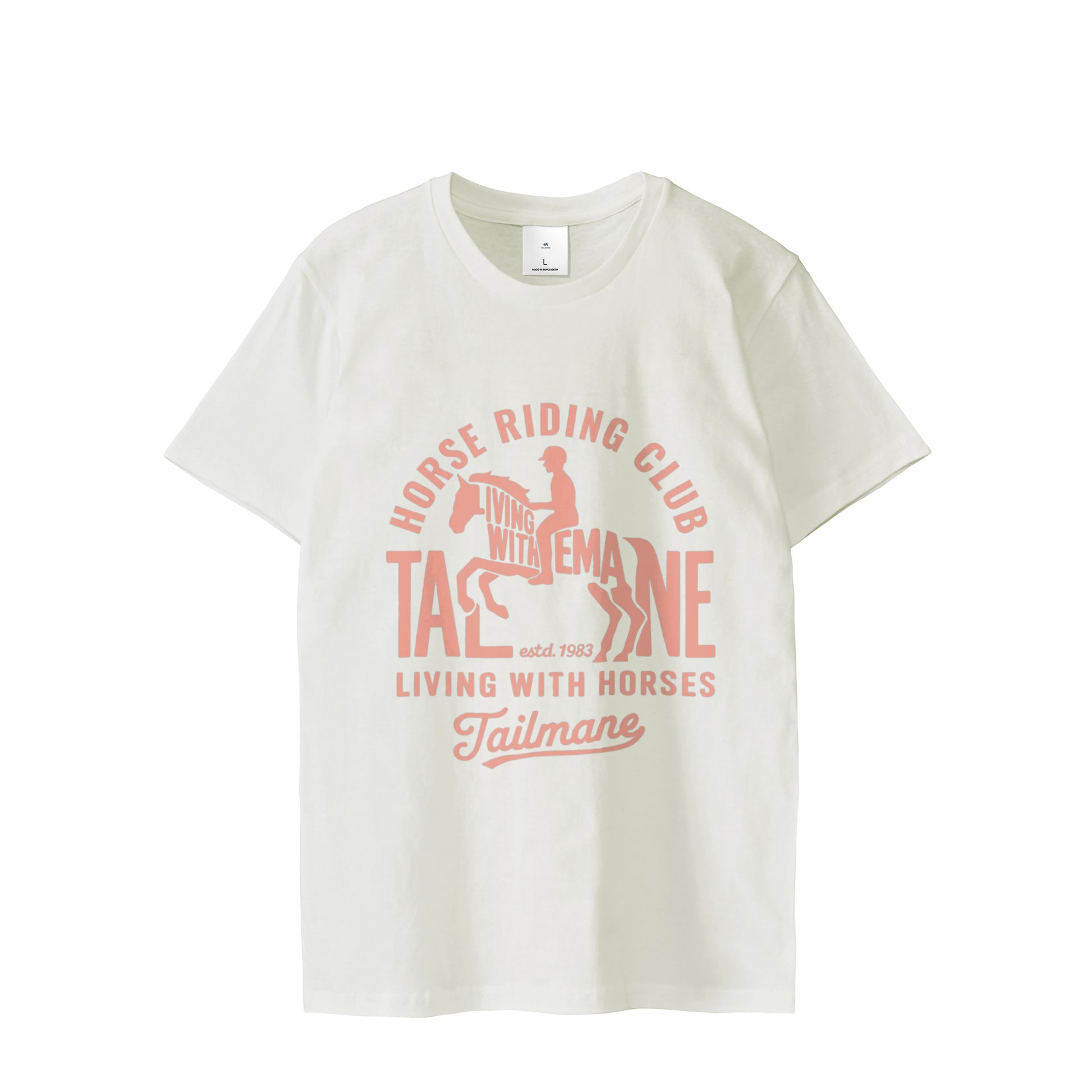 HORSE RIDING CLUB 半袖Tシャツ（スリム）   T069 white image