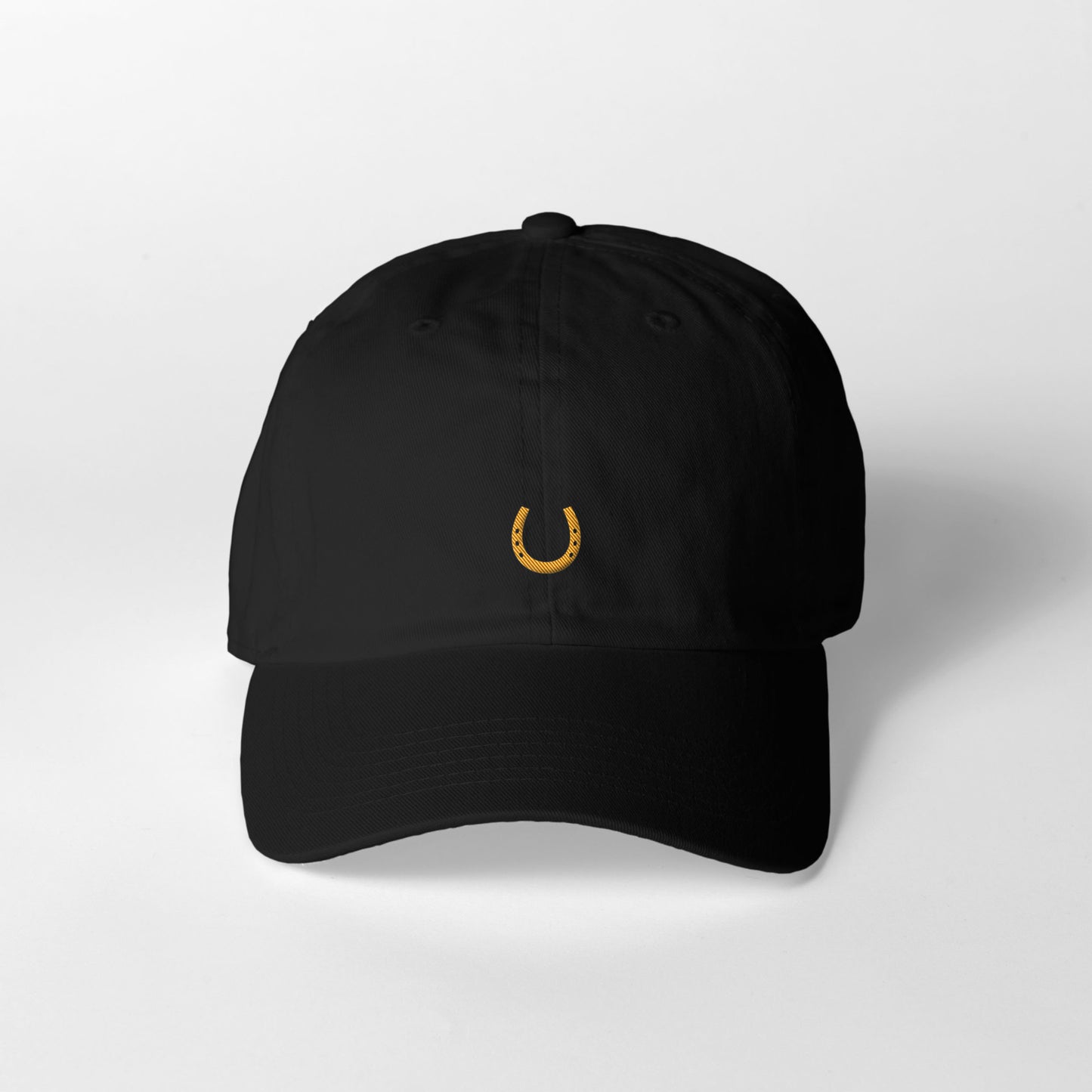 蹄鉄ワンポイント刺繍（小） CAP  4Color T058 black image