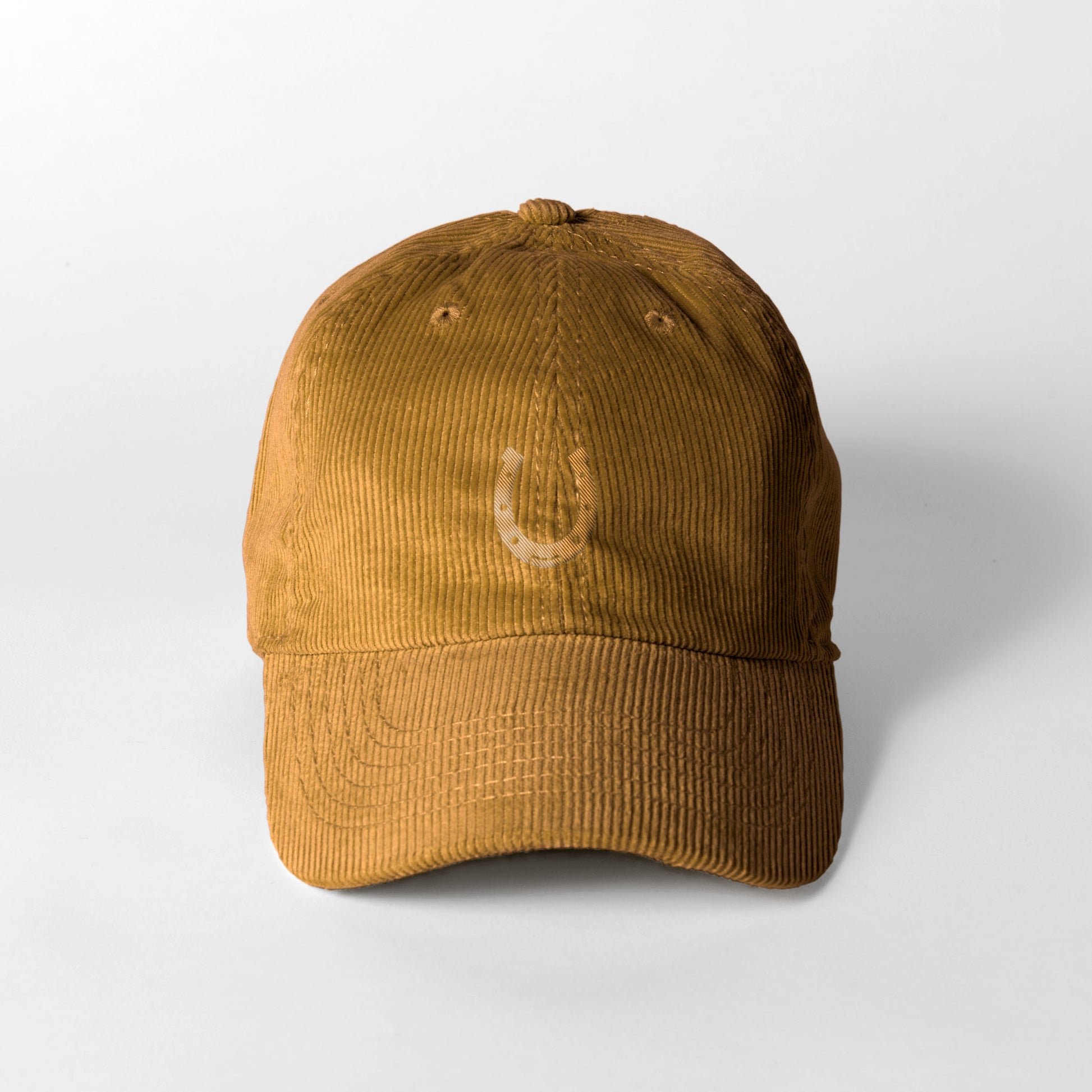 蹄鉄ワンポイント刺繍 コーデュロイCAP 全4色 T005 tan image