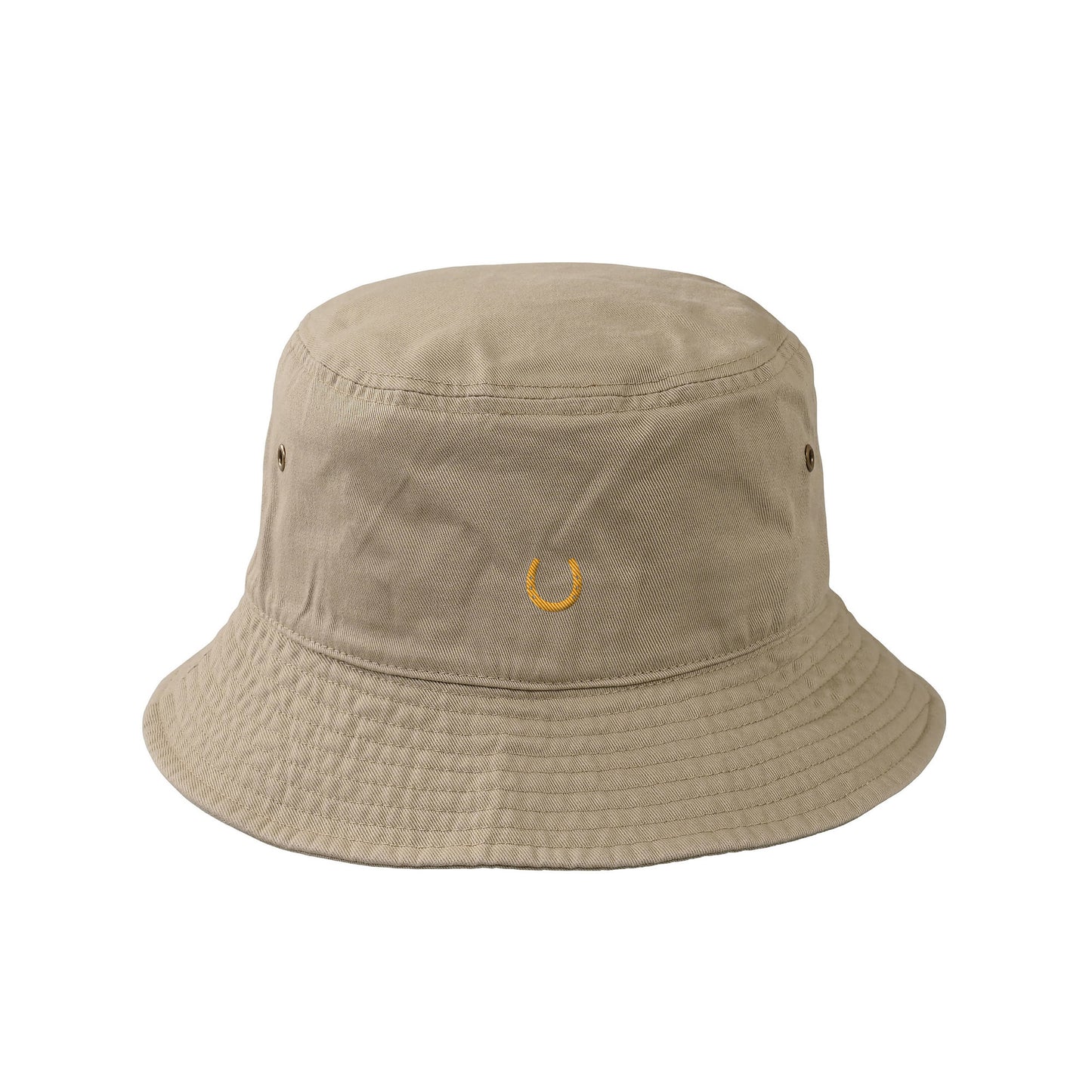 蹄鉄ワンポイント刺繍（小） コットンバケットハット  5Color T066 khaki image