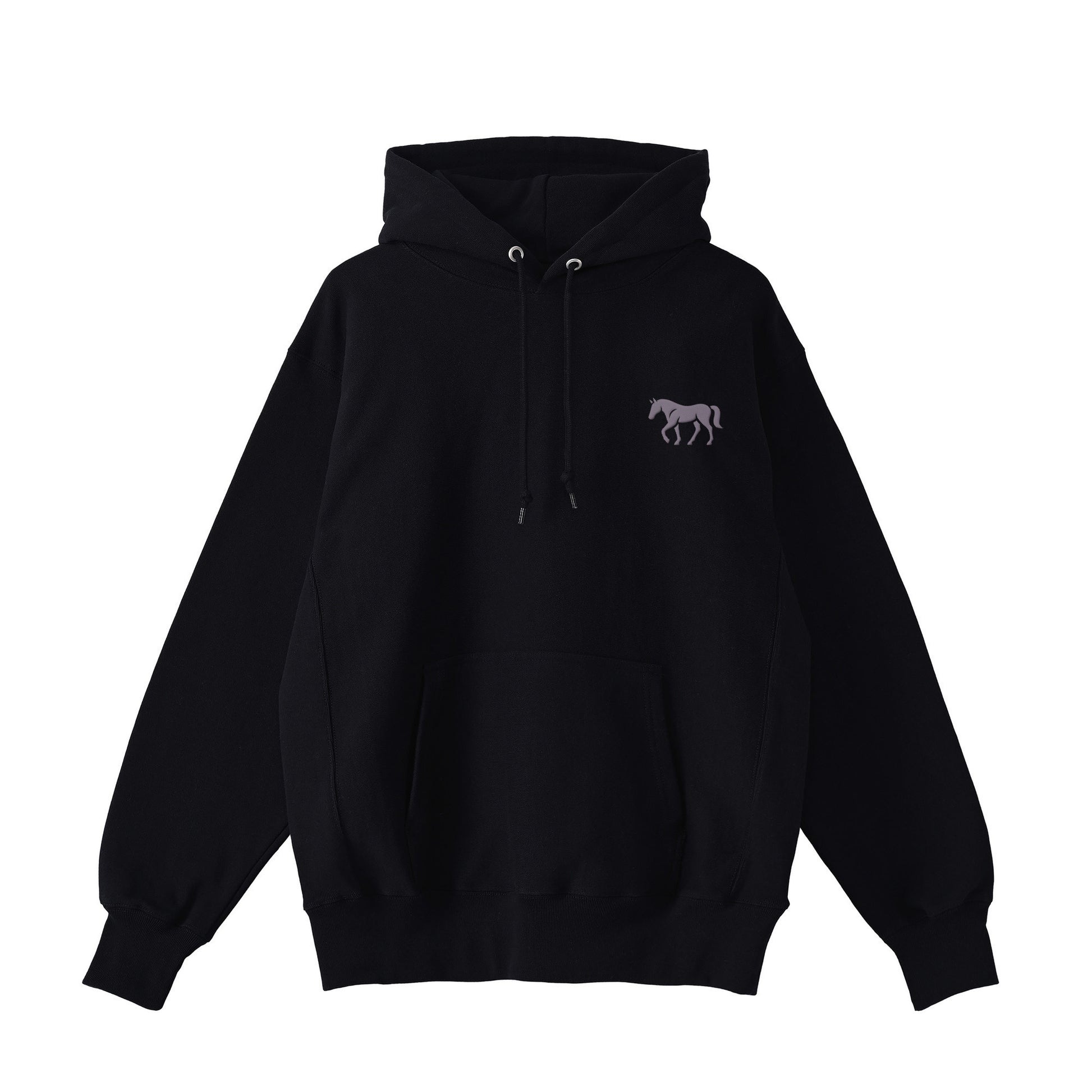 TAILMANEロゴ刺繍 裏起毛ポケットパーカー  4Color T056 black image