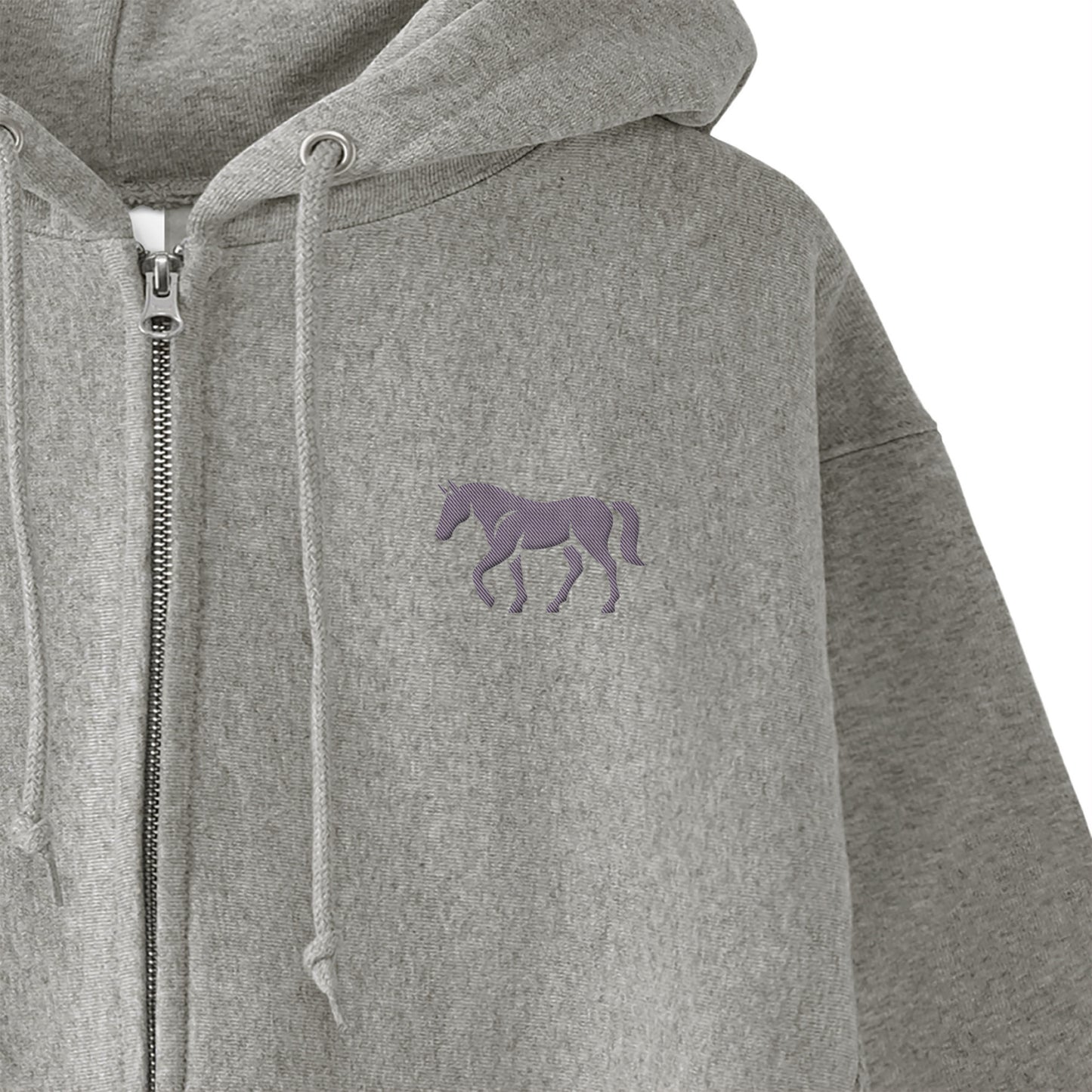 TAILMANEロゴ刺繍 裏起毛ZIPパーカー  4Color T057 gray image