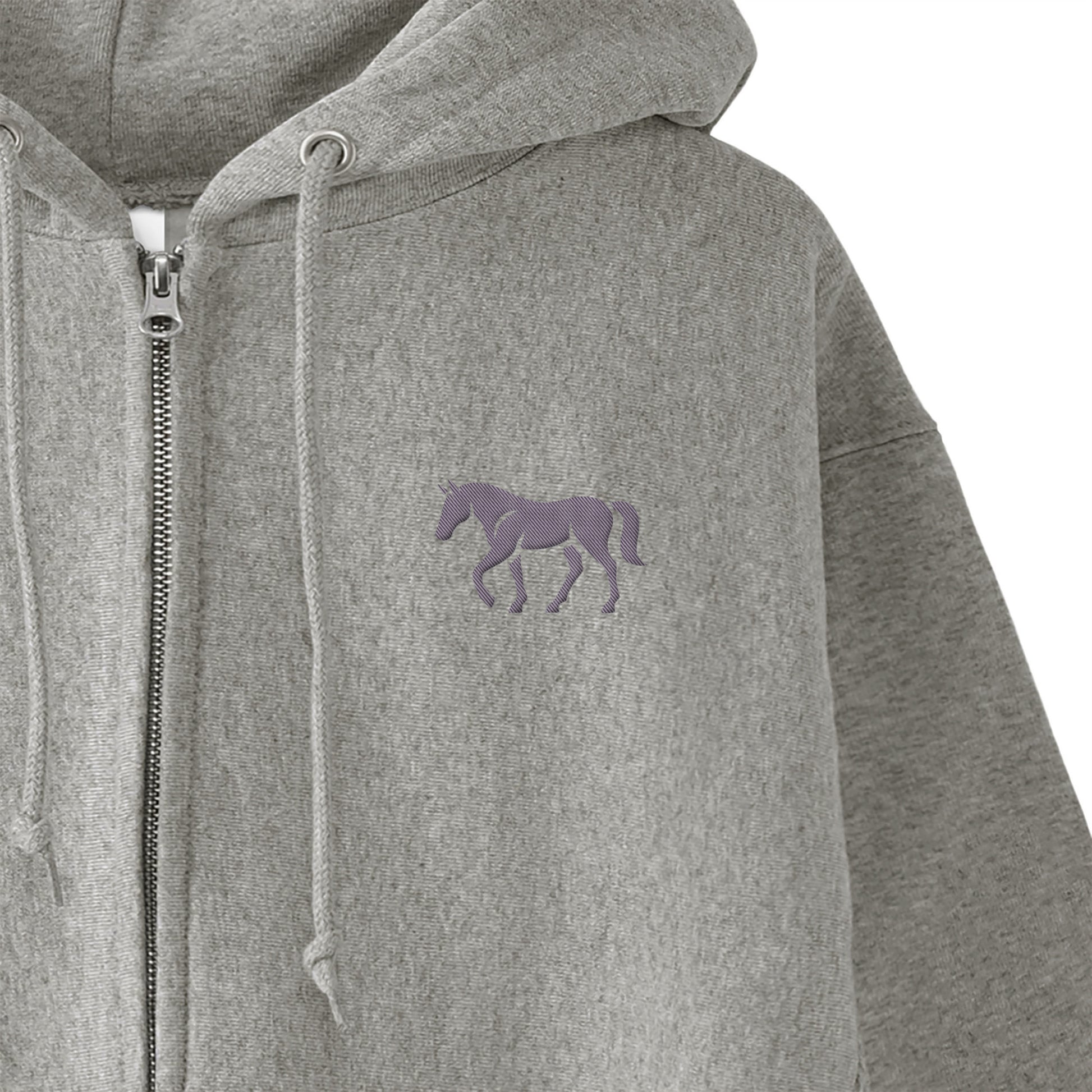 TAILMANEロゴ刺繍 裏起毛ZIPパーカー  4Color T057 gray image