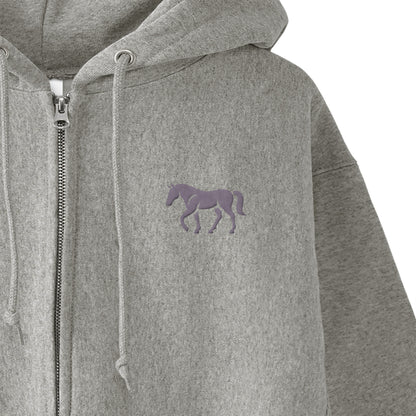 TAILMANEロゴ刺繍 裏起毛ZIPパーカー  4Color T057 gray image