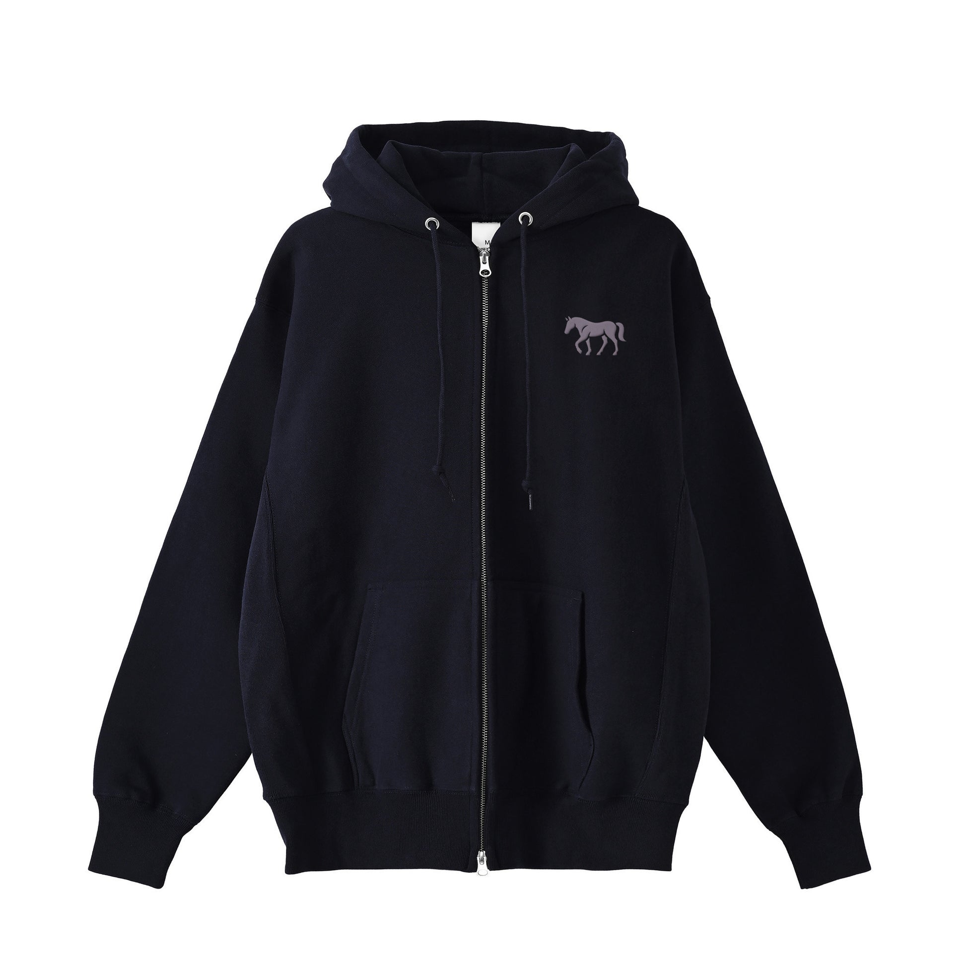 TAILMANEロゴ刺繍 裏起毛ZIPパーカー  4Color T057 navy image