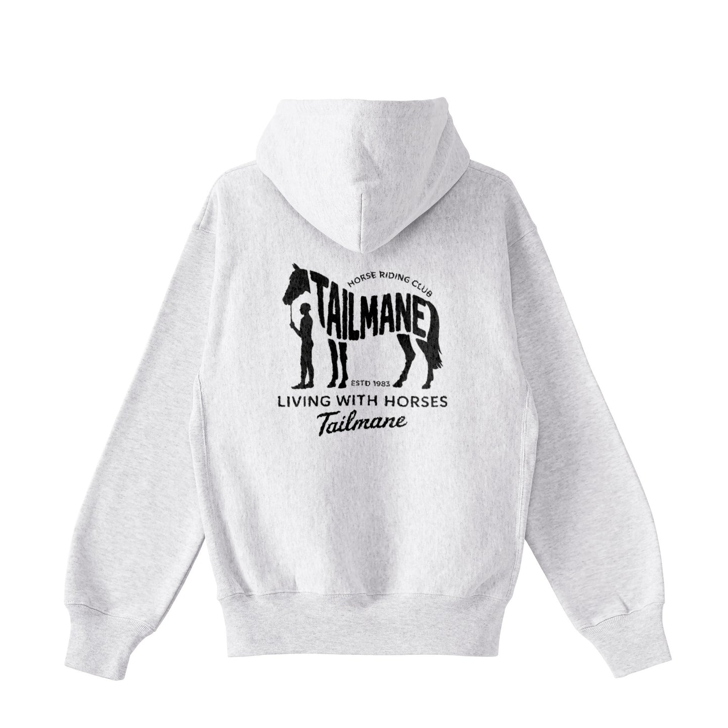 HORSE RIDING CLUB 2 裏起毛ZIPパーカー （刺繍ロゴ入り） 4Color T059 ash image