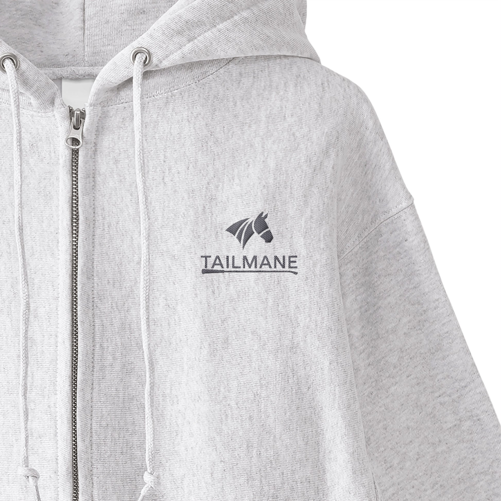 HORSE RIDING CLUB 2 裏起毛ZIPパーカー （刺繍ロゴ入り） 4Color T059 ash image