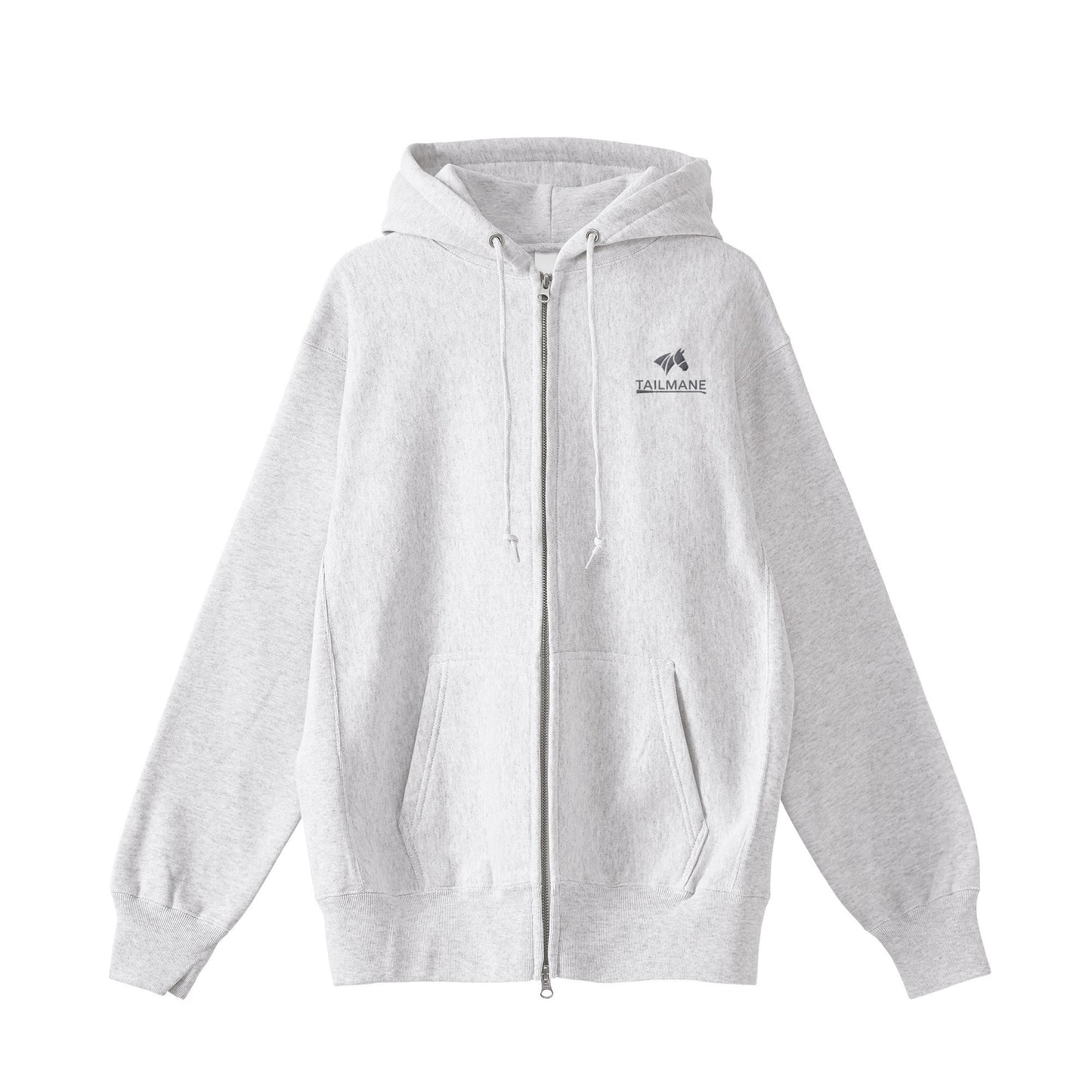 HORSE RIDING CLUB 2 裏起毛ZIPパーカー （刺繍ロゴ入り） 4Color T059 ash image