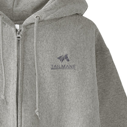 HORSE RIDING CLUB 2 裏起毛ZIPパーカー （刺繍ロゴ入り） 4Color T059 gray image