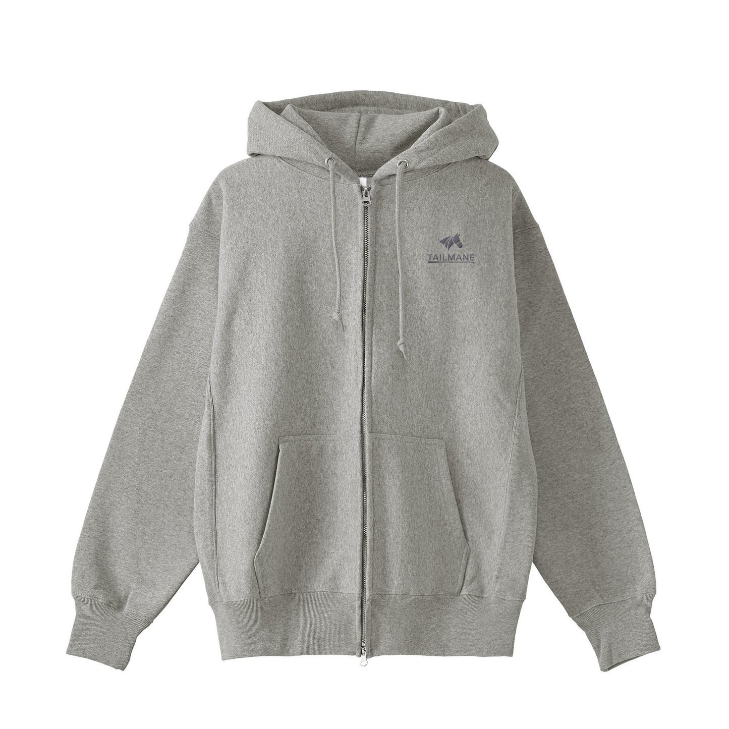 HORSE RIDING CLUB 2 裏起毛ZIPパーカー （刺繍ロゴ入り） 4Color T059 gray image