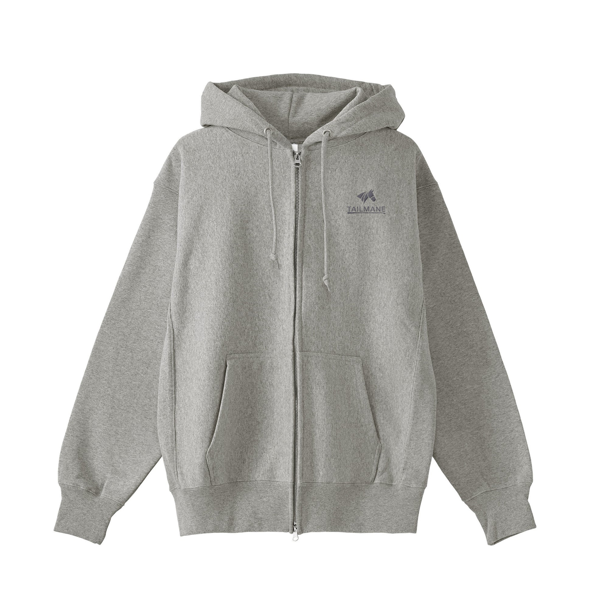 HORSE RIDING CLUB 2 裏起毛ZIPパーカー （刺繍ロゴ入り） 4Color T059 gray image