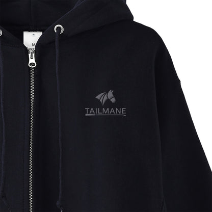 HORSE RIDING CLUB 2 裏起毛ZIPパーカー （刺繍ロゴ入り） 4Color T059 navy image