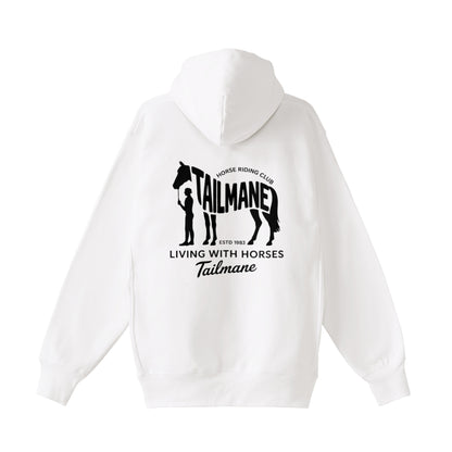 HORSE RIDING CLUB 2 裏起毛ZIPパーカー （刺繍ロゴ入り） 4Color T059 white image