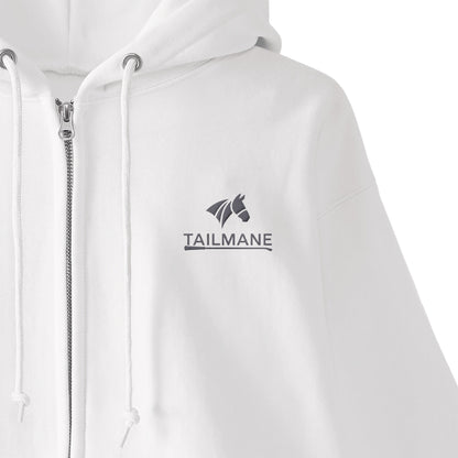 HORSE RIDING CLUB 2 裏起毛ZIPパーカー （刺繍ロゴ入り） 4Color T059 white image