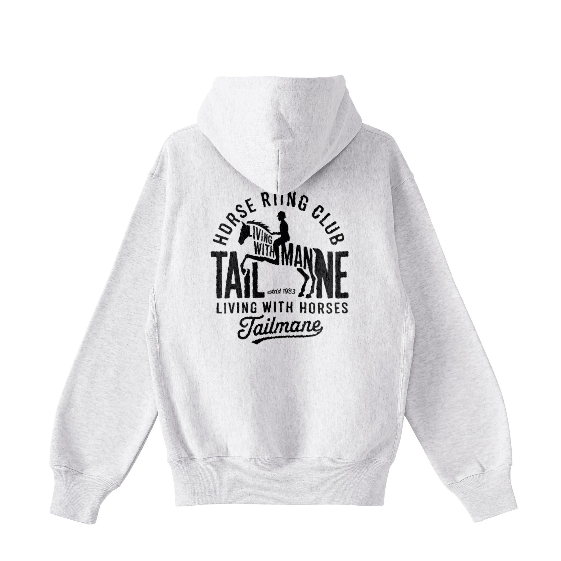 HORSE RIDING CLUB 1 裏起毛ZIPパーカー （刺繍ロゴ入り） 7Color T060 ash image