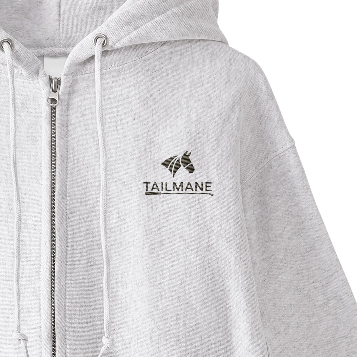 HORSE RIDING CLUB 1 裏起毛ZIPパーカー （刺繍ロゴ入り） 7Color T060 ash image