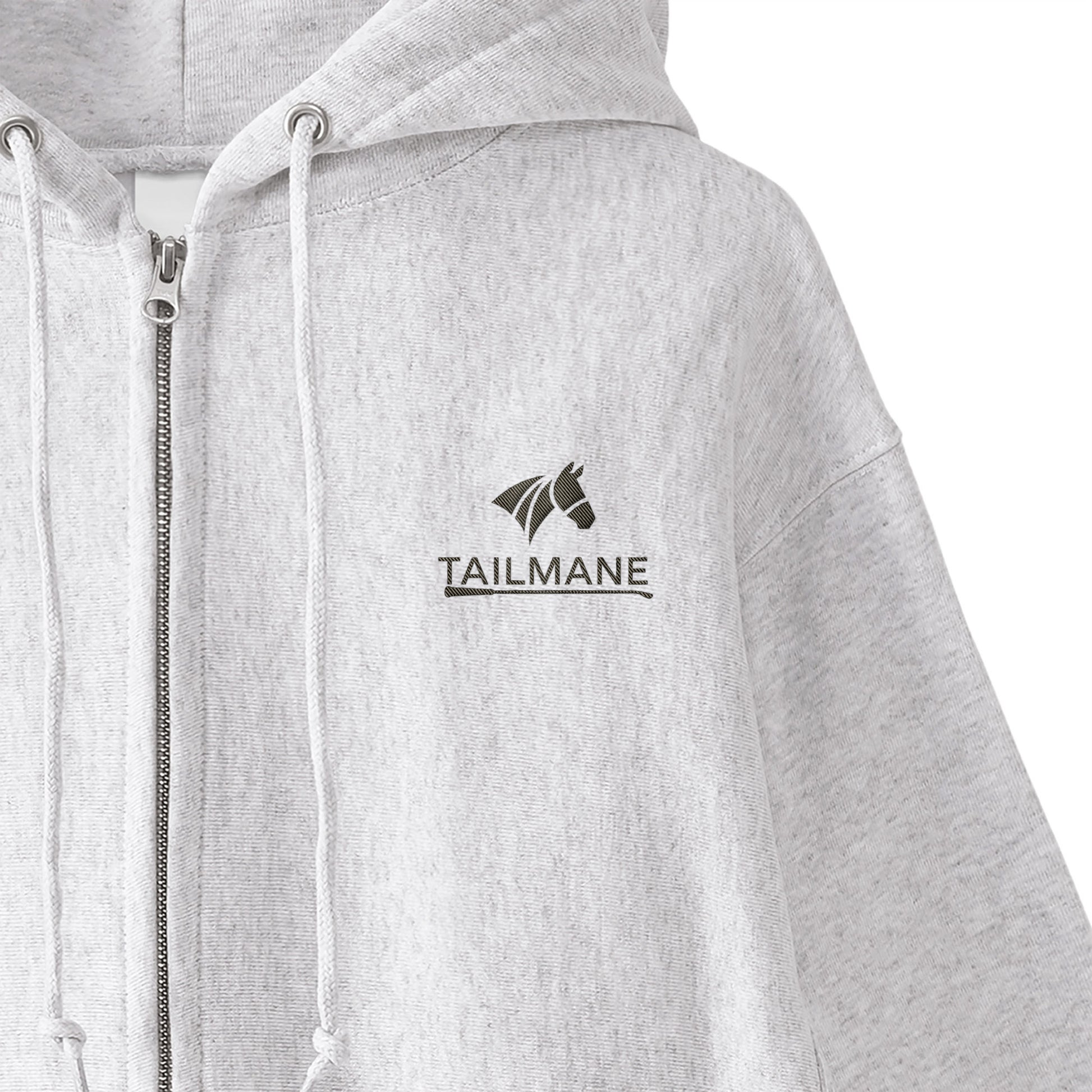 HORSE RIDING CLUB 1 裏起毛ZIPパーカー （刺繍ロゴ入り） 7Color T060 ash image