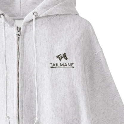 HORSE RIDING CLUB 1 裏起毛ZIPパーカー （刺繍ロゴ入り） 7Color T060 ash image