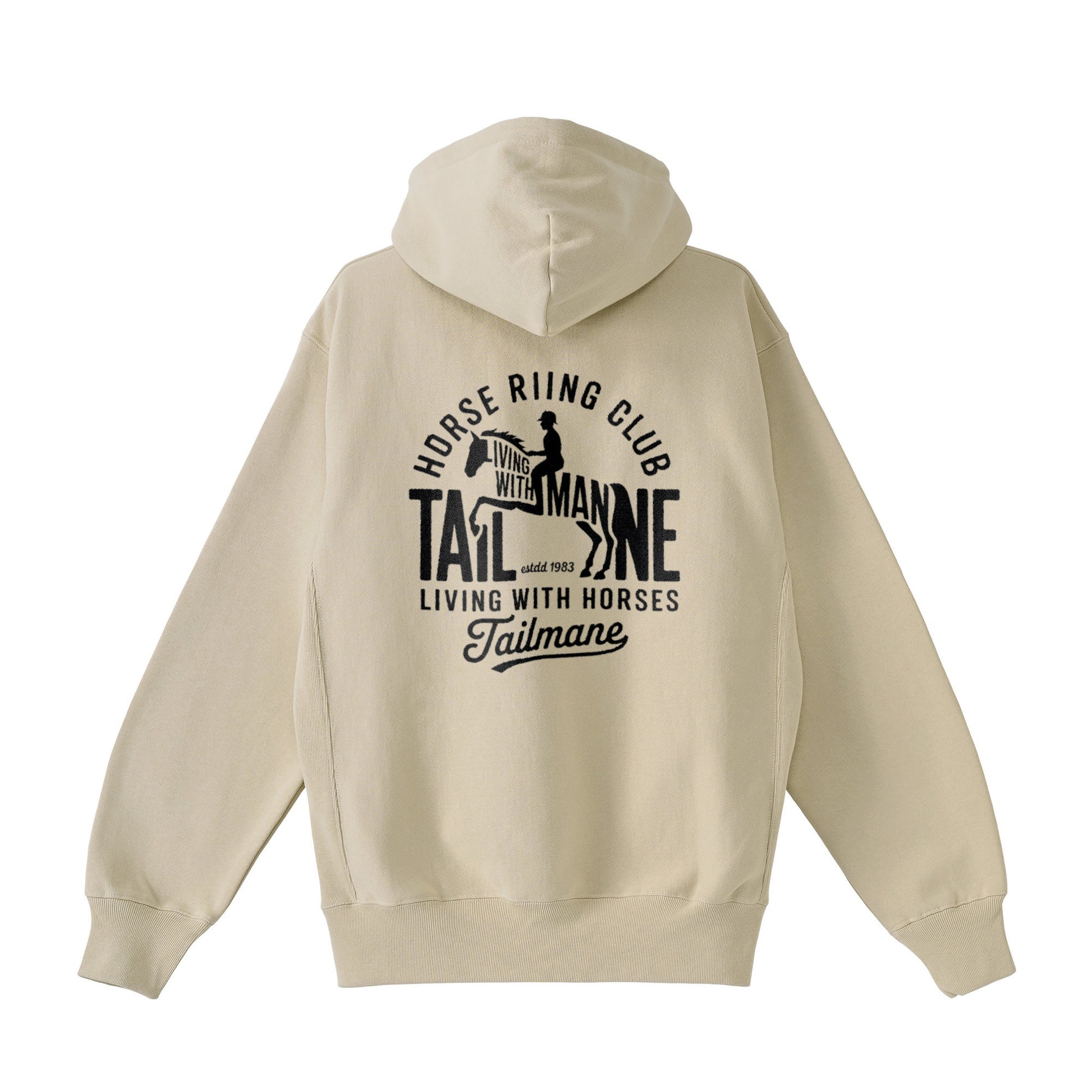 HORSE RIDING CLUB 1 裏起毛ZIPパーカー （刺繍ロゴ入り） 7Color T060 beige image